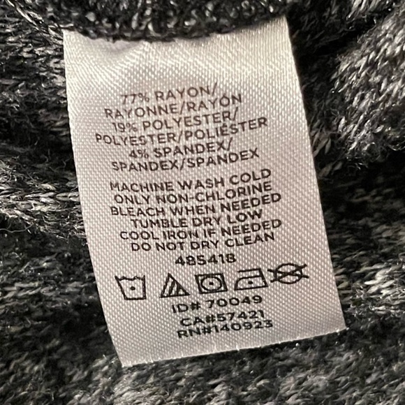 Lou & GRey brushmarl wrap style front jumpsuit stretchy pockets wide leg XS - Picture 6 of 9